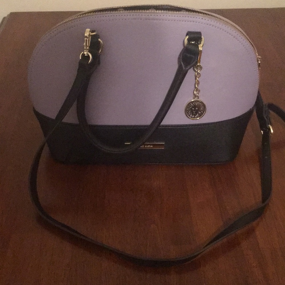 Anne Klein Purple/Black Purse